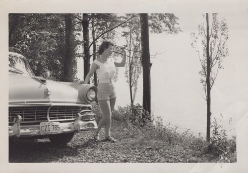 Woman hood classic - woman, car
