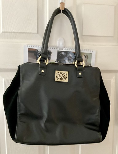 Large black genuine leather - large,