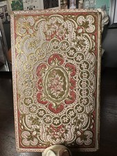 RED CARTONNAGE 19TH FINE FRENCH BINIDNG OLD ANTIQUARIAN ANTQIUE BOOK RARE