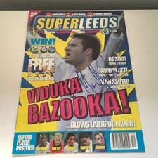 SIGNED SUPER LEEDS OFFICIAL MAGAZINE BY 3 LEEDS UNITED PLAYERS ISSUE 12 2000/01