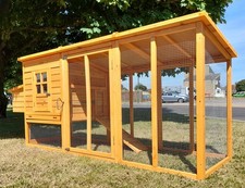 LARGE CHICKEN COOP RUN HEN HOUSE POULTRY ARK HOME NEST BOX COUP COOPS 4000XWR