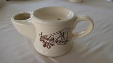Vintage WADE England Pottery Shaving Mug Aeroplane Bi Plane