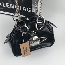 Vivienne Westwood Orb Chain Shoulder Bag Black outlet New JAPAN 