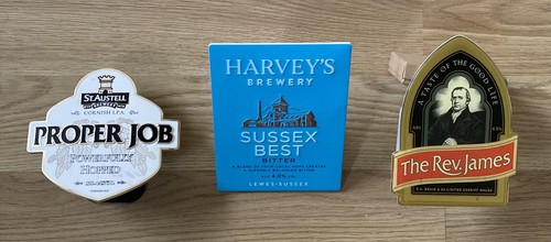 Real ale pump clips - real,