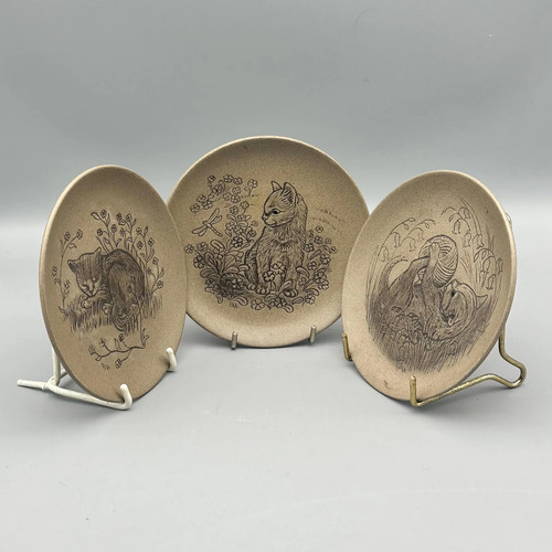 Set three poole pottery - set, of