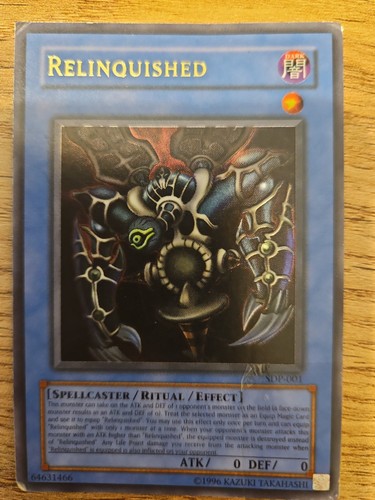 Relinquished sdp 001 - yu-gi-oh!, sdp-001