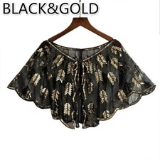 Ladies Sequin Cape Bolero