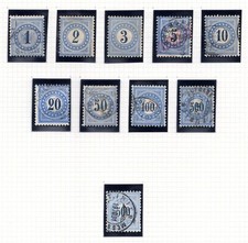 Switzerland 1878 postage dues - postage,