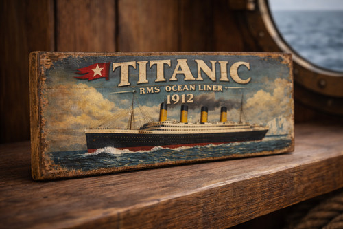 Titanic sign vintage style - vintage,