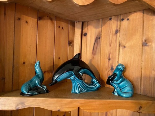 Poole pottery dolphin - pottery,