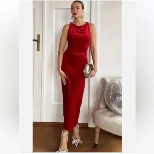 Zara velvet holiday midi dress - zara,