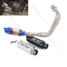 For Yamaha YZF R7 MT-07 FZ07 TRACER 7 GT Full Exhaust Header Pipe Muffler Escape