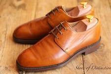 Joseph Cheaney Bobby Tan Brown Leather Derby Shoes Men's UK 6.5 F US 7.5 EU 40.5