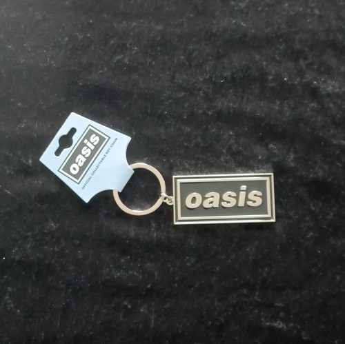 Oasis logo metal keychain - metal,