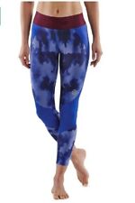 Skins Series 3 7/8 Tights Blue Camo Womens Size Small  REF CL3