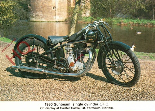 Picture postcard motorcycle - picture,