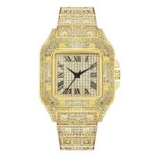 Luxury Square Iced Out Quartz
