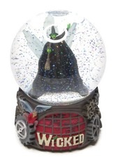 Wicked Elphaba Defying Gravity Light Up Musical Glitter Snow Globe Broadway 2003