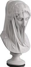13" Veiled Lady Bust Statue -