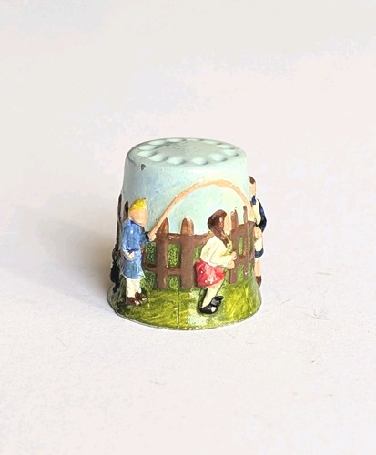 Vintage cold painted - cold, pewter
