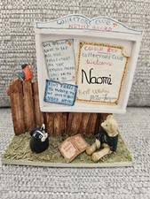 Vintage Colour Box Collectors Club Figurine Notice Board Peter Fagan Ornament