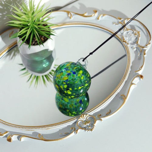 Hand blown glass gazing ball - hand,