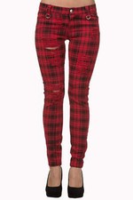 Red Tartan Check Skinny