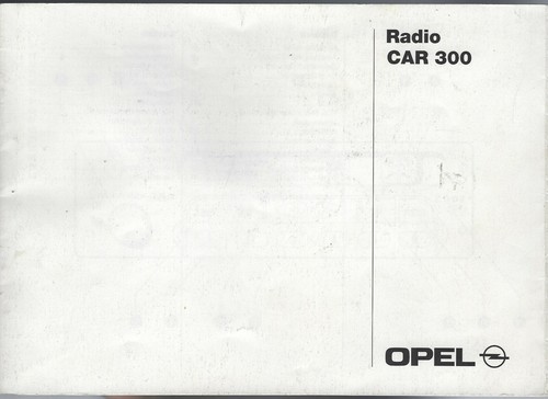 Opel radio car 300 - 300, 1995