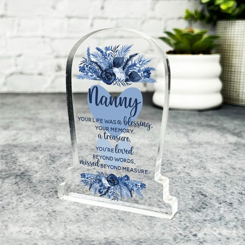 Nanny blue heart life was - nanny,