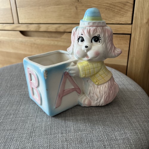 Vintage ceramic planter baby - vintage,