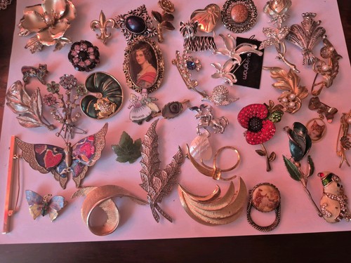 Bundle job lot brooches amelia - bundle,
