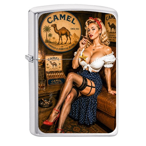 Camel zippo anime girl - camel,