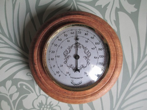 Small 1970s wall thermometer - a,