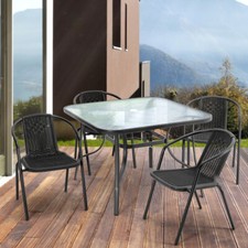 Garden Bistro Set 4 Seater