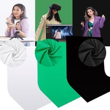 Quick Setup Non-woven Backdrop Photo Support Stand Set Black White Green Screen