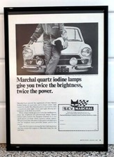 Framed original Classic Car Ad