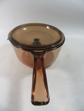 Vision Corning France 1.5L Amber Glass Saucepan / Pan with Lid - 18cm