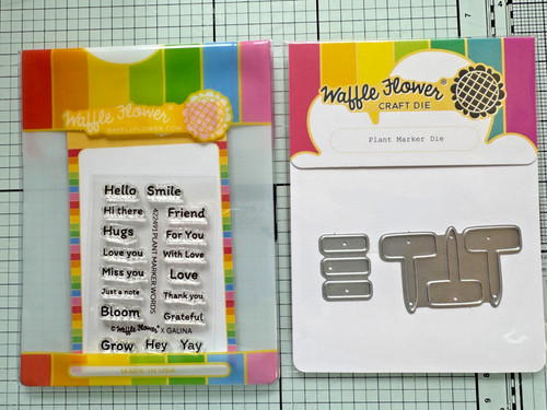 Waffle flower stamp die set - waffle,