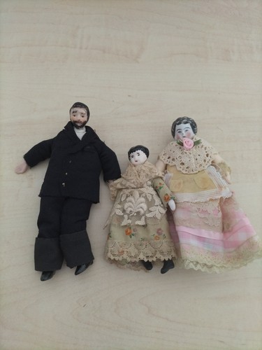 Dolls house family with