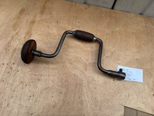 Vintage 9” Steel Bit Brace Hand Drill, Lot 3A