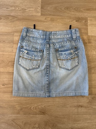 Denim mini skirt womens - denim,