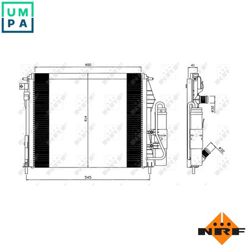 Condenser air conditioning - condenser,