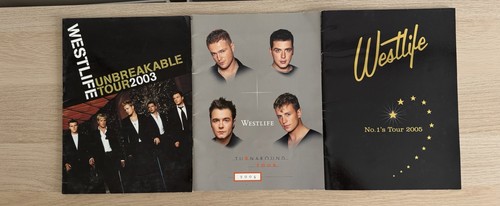 Westlife tour programmes - tour,