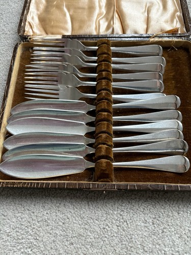 Vintage epns fish knife fork - vintage,