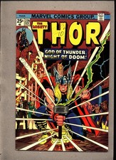 MIGHTY THOR #229_NOV 1974_FINE+_"GOD OF THUNDER...NIGHT OF DOOM"_BRONZE AGE!