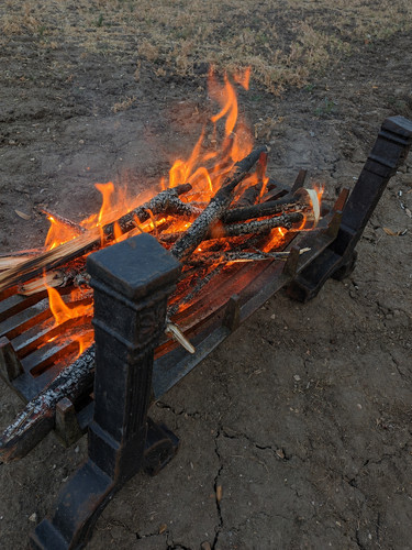 Large rustic iron - rustic, fire