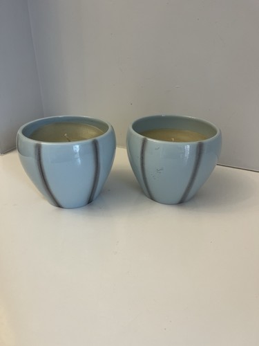 Blue candle holders - blue, and
