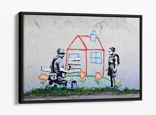 Banksy crayon eviction deep - crayon,