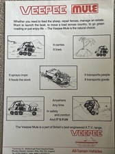 Veepee Mule ATV All Terrain Vehicles Car Sales Info Brochure Sheet
