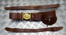 Vintage Royal Marines Issue Brown Sword Belt Unpolished No2 British Navy
